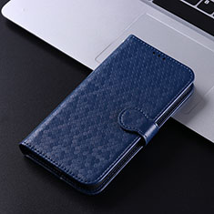 Leather Case Stands Flip Cover Holder C04X for Sharp Aquos Sense7 Blue