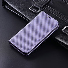 Leather Case Stands Flip Cover Holder C04X for Xiaomi Black Shark 5 5G Purple