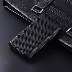 Leather Case Stands Flip Cover Holder C04X for Xiaomi Redmi 10A 4G Black