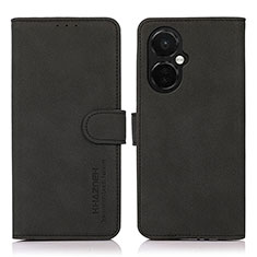 Leather Case Stands Flip Cover Holder D01Y for OnePlus Nord CE 3 5G Black