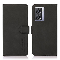 Leather Case Stands Flip Cover Holder D01Y for OnePlus Nord N300 5G Black