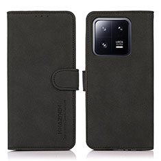 Leather Case Stands Flip Cover Holder D01Y for Xiaomi Mi 13 5G Black