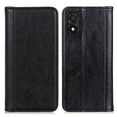 Leather Case Stands Flip Cover Holder D03Y for Huawei Honor X5 Black