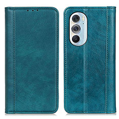 Leather Case Stands Flip Cover Holder D03Y for Motorola Moto Edge 30 Pro 5G Green