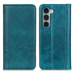 Leather Case Stands Flip Cover Holder D03Y for Motorola Moto Edge S30 5G Green