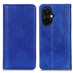 Leather Case Stands Flip Cover Holder D03Y for OnePlus Nord N30 5G Blue