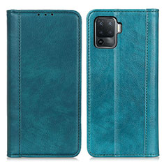 Leather Case Stands Flip Cover Holder D03Y for Oppo A94 4G Green