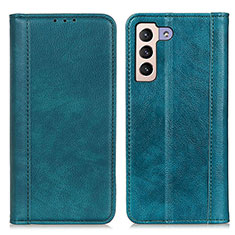 Leather Case Stands Flip Cover Holder D03Y for Samsung Galaxy S21 Plus 5G Green