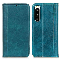 Leather Case Stands Flip Cover Holder D03Y for Sony Xperia 5 IV Green
