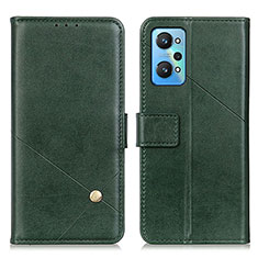Leather Case Stands Flip Cover Holder D04Y for Realme GT Neo 3T 5G Green