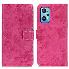 Leather Case Stands Flip Cover Holder D05Y for Realme GT Neo 3T 5G Hot Pink