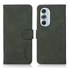 Leather Case Stands Flip Cover Holder D08Y for Motorola Moto Edge 30 Pro 5G Green