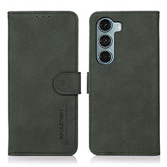 Leather Case Stands Flip Cover Holder D08Y for Motorola Moto Edge S30 5G Green
