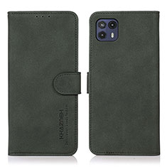 Leather Case Stands Flip Cover Holder D08Y for Motorola Moto G50 5G Green