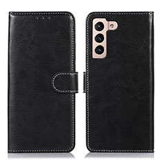 Leather Case Stands Flip Cover Holder D10Y for Samsung Galaxy S21 Plus 5G Black