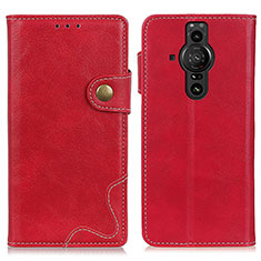 Leather Case Stands Flip Cover Holder D11Y for Sony Xperia PRO-I Red