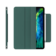 Leather Case Stands Flip Cover Holder for Apple iPad Pro 11 (2020) Green
