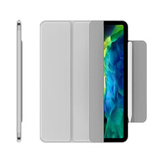 Leather Case Stands Flip Cover Holder for Apple iPad Pro 11 (2020) Silver