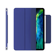 Leather Case Stands Flip Cover Holder for Apple iPad Pro 12.9 (2021) Blue