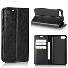 Leather Case Stands Flip Cover Holder for Asus Zenfone 4 Max ZC554KL Black