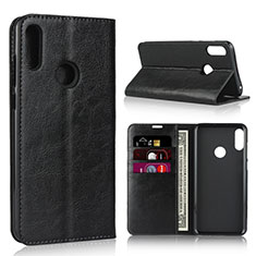 Leather Case Stands Flip Cover Holder for Asus Zenfone Max Pro M2 ZB631KL Black