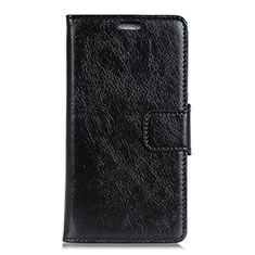 Leather Case Stands Flip Cover Holder for BQ Vsmart joy 1 Black