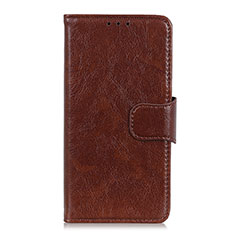 Leather Case Stands Flip Cover Holder for BQ Vsmart joy 1 Plus Brown