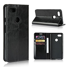 Leather Case Stands Flip Cover Holder for Google Pixel 3 XL Black