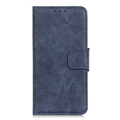 Leather Case Stands Flip Cover Holder for HTC U19E Blue