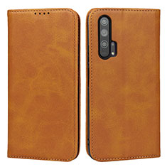 Leather Case Stands Flip Cover Holder for Huawei Honor 20 Pro Orange