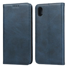 Leather Case Stands Flip Cover Holder for Huawei Honor Play 8 Blue