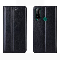 Leather Case Stands Flip Cover Holder for Huawei Honor Play4T Black