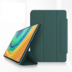 Leather Case Stands Flip Cover Holder for Huawei MatePad Pro Green
