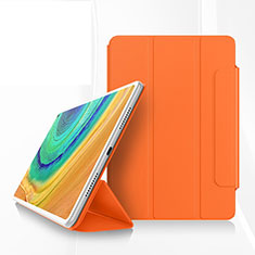 Leather Case Stands Flip Cover Holder for Huawei MatePad Pro Orange