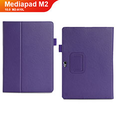 Leather Case Stands Flip Cover Holder for Huawei MediaPad M2 10.0 M2-A10L Purple