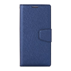 Leather Case Stands Flip Cover Holder for Huawei Nova 3e Blue