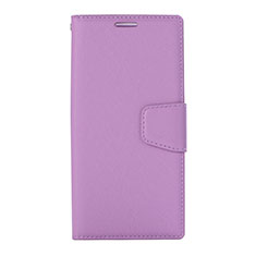 Leather Case Stands Flip Cover Holder for Huawei Nova 3e Purple