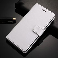 Leather Case Stands Flip Cover Holder for Huawei Nova 6 5G White