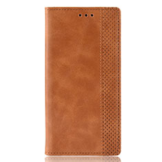 Leather Case Stands Flip Cover Holder for Huawei Nova Lite 3 Plus Brown