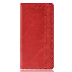 Leather Case Stands Flip Cover Holder for Huawei P Smart (2020) Red