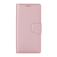 Leather Case Stands Flip Cover Holder for Huawei P20 Lite Rose Gold