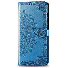 Leather Case Stands Flip Cover Holder for LG Stylo 6 Sky Blue