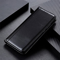 Leather Case Stands Flip Cover Holder for LG Velvet 5G Black