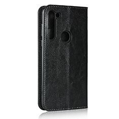 Leather Case Stands Flip Cover Holder for Motorola Moto G8 Power Black