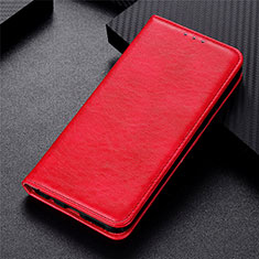 Leather Case Stands Flip Cover Holder for Motorola Moto G9 Power Red