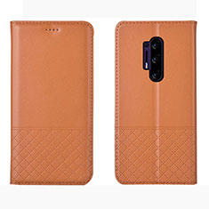 Leather Case Stands Flip Cover Holder for OnePlus 8 Pro Orange