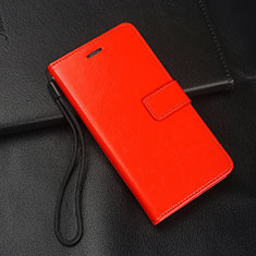 Leather Case Stands Flip Cover Holder for Oppo A11X Red