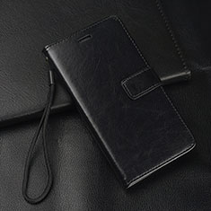 Leather Case Stands Flip Cover Holder for Oppo A5 (2020) Black