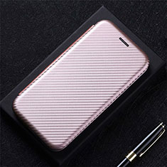 Leather Case Stands Flip Cover Holder for Oppo A73 (2020) Rose Gold
