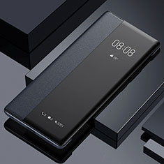 Leather Case Stands Flip Cover Holder for Oppo A78 5G Black